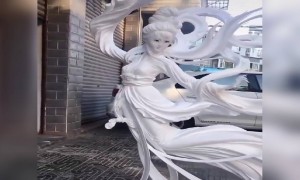 ફક્ત થરમોકોલની મદદથી આ કલાકારે બનાવી અદ્ભુત પ્રતિમા