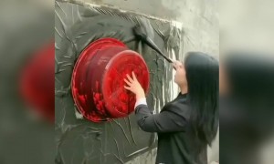 જુઓ ફક્ત ગણતરીની કલાકોમાં આ મહિલાએ બનાવી જબરદસ્ત પેઇન્ટિંગ