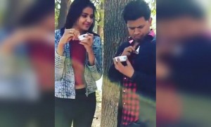 ભાઈ આઈસ્ક્રીમ સમજીને ચાટી ગયો પણ....