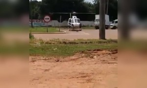 ગાડીના ઍક્સિડન્ટ ઘણા જોયા પણ ગાડી અને હેલીકૉપટરનું એક્સીડંટ