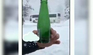 સેકંડમાં જામી ગયો બરફ