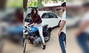 આજે બુલેટ હું ચલાવીશ