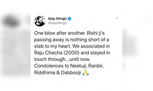 જુઓ ટ્વીટર પર કલાકારો એ રિશી કપૂરને અર્પણ કરી શ્રદ્ધાંજલિ