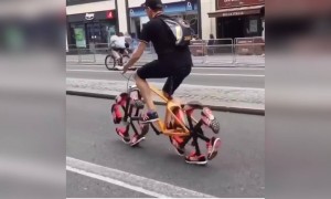 આ સાઇકના ટાયર જુઓ