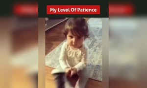 બાળકીની ધીરજ ખૂટી