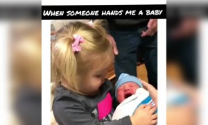 જ્યારે હું કોઈનું બાળક રમાડતો હોવ અને તે રોવા માંડે