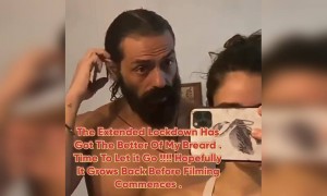 લોકડાઉનમાં હજામની દુકાનો બંધ હોવાથી અર્જુન રામપાલની જુઓ કેવી થઇ હાલત