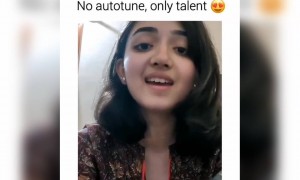 અવાજ તો સાંભળો આ છોકરીનો👌