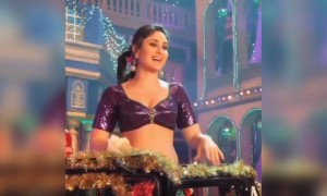 ફેવિકોલ સોન્ગના શુટિંગની કેમેરાની પાછળનું દ્રશ્ય