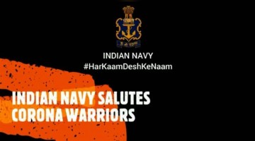 જુઓ ભારતીય નૌકાદળે કઈ રીતે માન્યો કોરોના વોરિયર્સનો આભાર