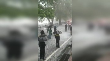 નૈનીતાલમાં વાવાઝોડા અને વરસાદમાં પણ લોકો ઉભા રહ્યા દારૂ લેવા માટે લાઈનમાં